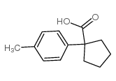 1-(对甲苯基)-1-环戊羧酸结构式