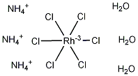 六氯硫氰酸(III)三水结构式