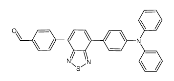 4-[4-(N,N-diphenylamino)phenyl]-7-(4-formylphenyl)-2,1,3-benzothiadiazole结构式
