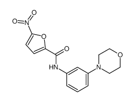 N-(3-morpholin-4-ylphenyl)-5-nitrofuran-2-carboxamide结构式