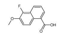 5-fluoro-6-methoxy-1-naphthoic acid Structure