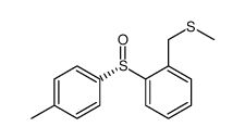 1-[(S)-(4-methylphenyl)sulfinyl]-2-(methylsulfanylmethyl)benzene结构式