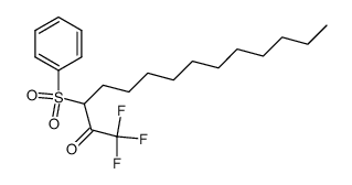 1,1,1-trifluoro-3-(phenylsulfonyl)tetradecan-2-one Structure