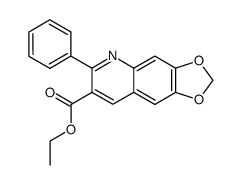 6-phenyl-[1,3]dioxolo[4,5-g]quinoline-7-carboxylic acid ethyl ester Structure