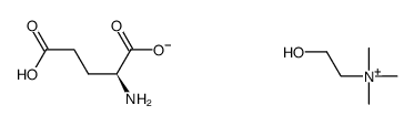 choline hydrogen L-glutamate Structure