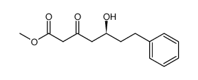 methyl (5S)-5-hydroxy-3-oxo-7-phenylheptanoate结构式