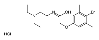 2-[[2-(4-bromo-3,5-dimethylphenoxy)acetyl]amino]ethyl-diethylazanium,chloride结构式