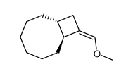 (1rH,8tH)-9-(Methoxymethylen)-bicyclo(6.2.0)decan Structure