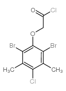 (2,6-dibromo-4-chloro-3,5-dimethylphenoxy)acetyl chloride结构式