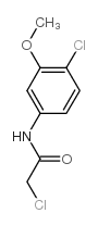 2-氯-n-(4-氯-3-甲氧基苯基)乙酰胺结构式