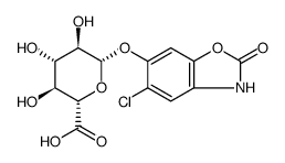 6-羟基氯唑酮β-D-葡糖醛酸锂盐结构式
