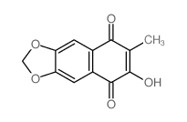 8-hydroxy-7-methylbenzo[f][1,3]benzodioxole-5,6-dione Structure