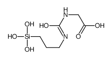2-(3-trihydroxysilylpropylcarbamoylamino)acetic acid Structure
