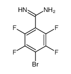 4-BROMO-2,3,5,6-TETRAFLUORO-BENZAMIDINE Structure
