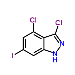 3,4-Dichloro-6-iodo-1H-indazole Structure