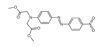 {methoxycarbonylmethyl-[4-(4-nitro-phenylazo)-phenyl]-amino}-acetic acid methyl ester结构式