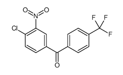 (4-chloro-3-nitrophenyl)-[4-(trifluoromethyl)phenyl]methanone结构式