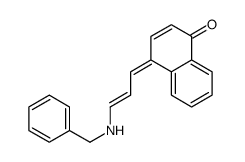 4-[3-(benzylamino)prop-2-enylidene]naphthalen-1-one结构式