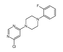 4-chloro-6-[4-(2-fluorophenyl)piperazin-1-yl]pyrimidine Structure
