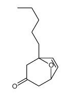 5-pentyl-8-oxabicyclo[3.2.1]oct-6-en-3-one结构式