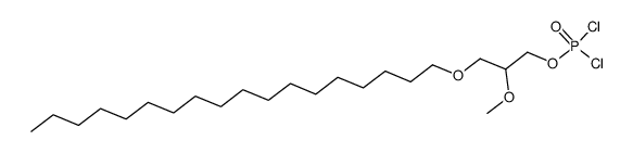 1-O-octadecyl-2-O-methyl-sn-glycerophosphodichloride Structure