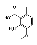 2-amino-3-methoxy-6-methylbenzoic acid结构式