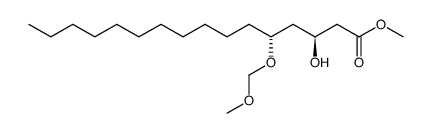 methyl (3S,5R)-3-hydroxy-5-(methoxymethoxy)hexadecanoate结构式