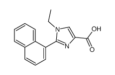 1-ethyl-2-naphthalen-1-ylimidazole-4-carboxylic acid Structure