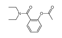 2-acetoxy-benzoic acid diethylamide结构式