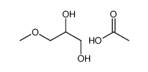 acetic acid,3-methoxypropane-1,2-diol Structure