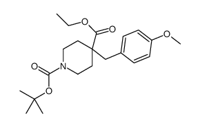 1-O-tert-butyl 4-O-ethyl 4-[(4-methoxyphenyl)methyl]piperidine-1,4-dicarboxylate Structure