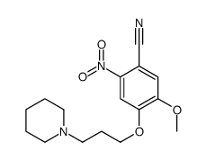 5-Methoxy-2-nitro-4-[3-(1-piperidinyl)propoxy]benzonitrile Structure