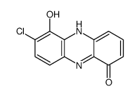 1,6-Dihydroxy-2-chlorophenazine结构式