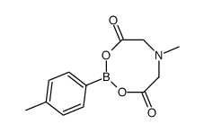 6-Methyl-2-p-tolyl-1,3,6,2-dioxazaborocane-4,8-dione Structure