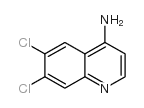 4-氨基-6,7-二氯喹啉结构式