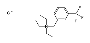 triethyl-[[3-(trifluoromethyl)phenyl]methyl]azanium,chloride结构式