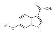 3-乙酰基-6-甲氧基吲哚结构式