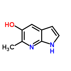 5-羟基-6-甲基-7-氮杂吲哚结构式