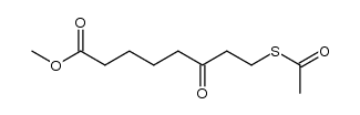 8-acetylsulfanyl-6-oxo-octanoic acid methyl ester结构式