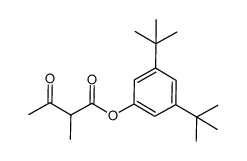 3,5-di-tert-butylphenyl 2-methyl-3-oxobutanoate Structure