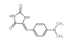 5-[(4-dimethylaminophenyl)methylidene]imidazolidine-2,4-dione结构式