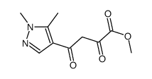 4-(1,5-DIMETHYL-1 H-PYRAZOL-4-YL)-2,4-DIOXO-BUTYRIC ACID METHYL ESTER结构式