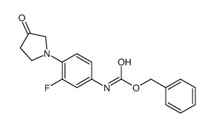 3-氟-4-(3-氧代吡咯烷-1-基)苯基氨基甲酸苄酯结构式