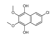 6-chloro-2,3-dimethoxynaphthalene-1,4-diol Structure