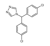 4-[bis(4-chlorophenyl)methyl]-4H-1,2,4-triazole结构式