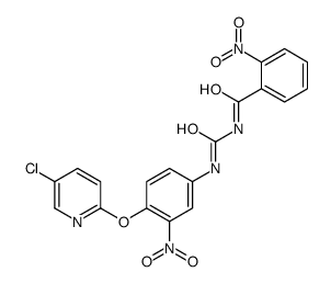 Benzamide, N-(((4-((5-chloro-2-pyridinyl)oxy)-3-nitrophenyl)amino)carb onyl)-2-nitro- Structure