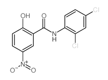 Benzamide, N-(2,4-dichlorophenyl)-2-hydroxy-5-nitro- Structure