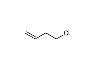 (E)-5-chloropent-2-ene Structure