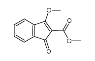 methyl 3-methoxy-1-oxo-1H-indene-2-carboxylate结构式