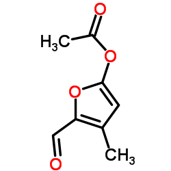 (5-Formyl-2-furyl)methyl acetate Structure
